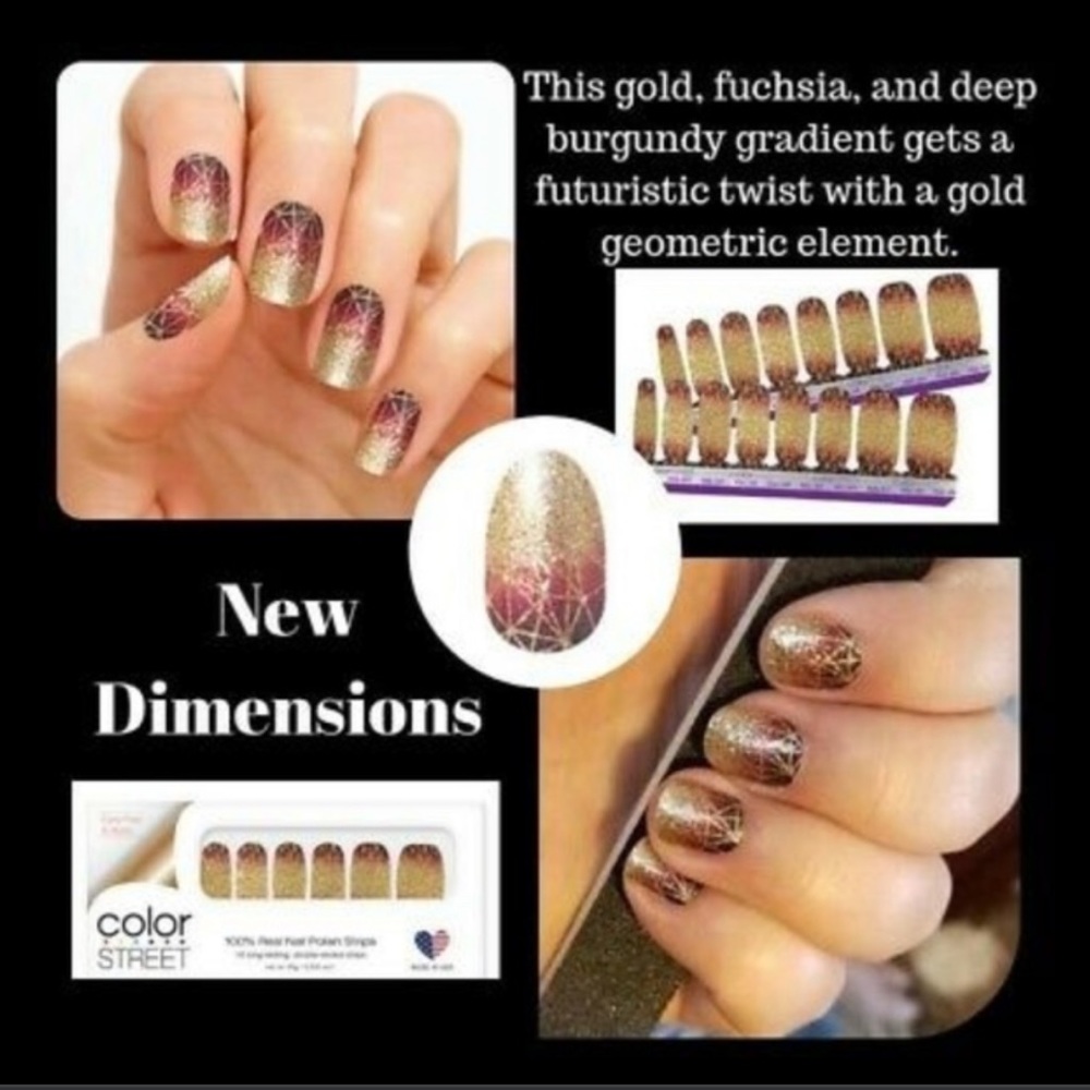 SEALED Color Street “New Dimensions” Nail Polish Strips. Rare, Discontinued